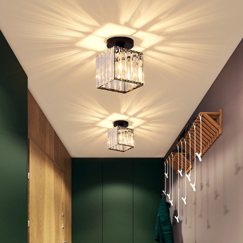 Plafonieră Cerin Modernă cu Cristal, 3 Culori