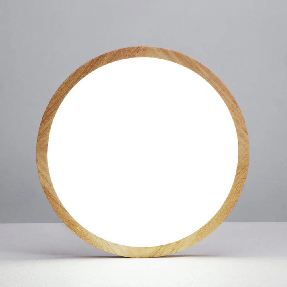 Plafonieră Orvix LED Minimalistă din Lemn