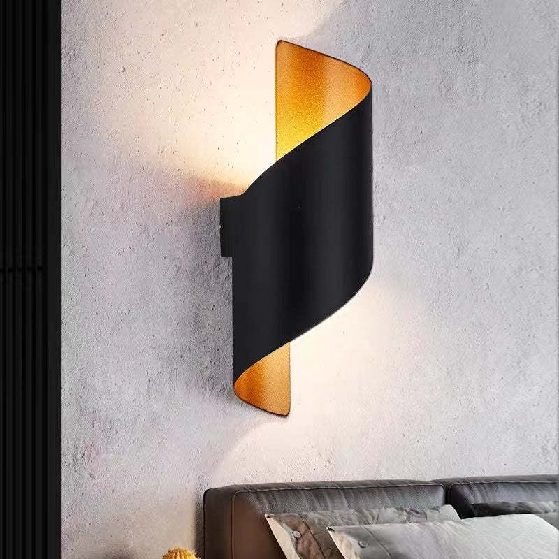 Lampă de perete Marqen Modernă, spirală în formă de scoică, pentru exterior