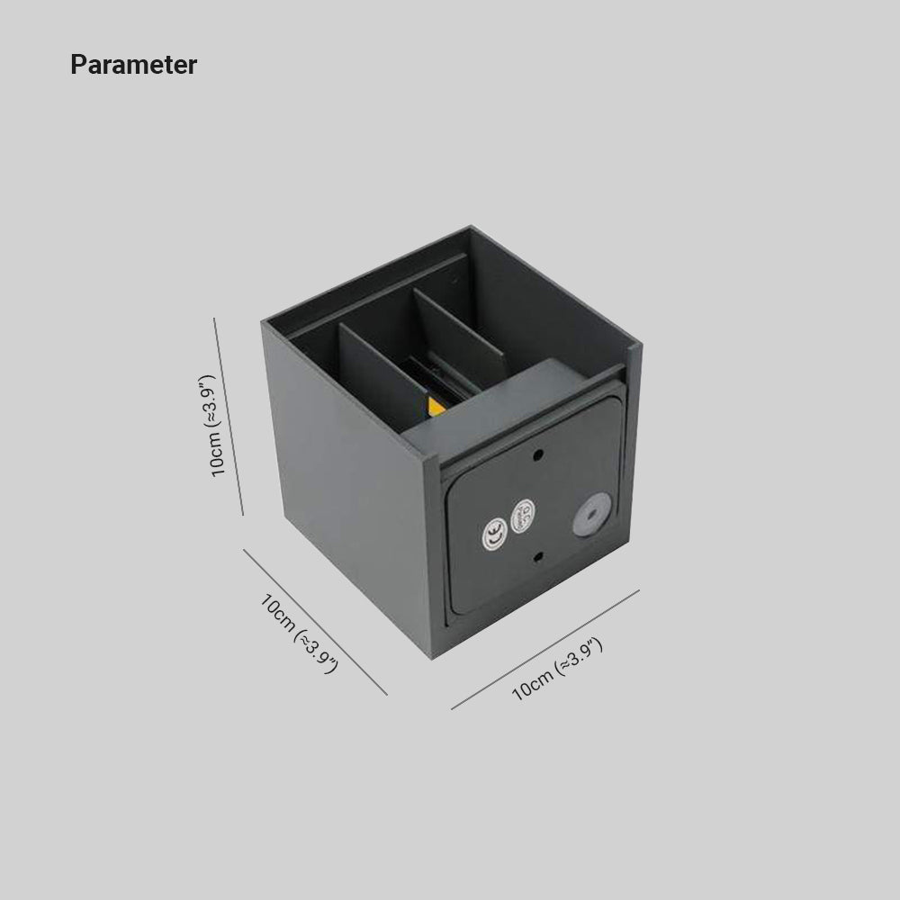 Eronil Lampă de perete LED pătrată modernă reglabilă pentru exterior