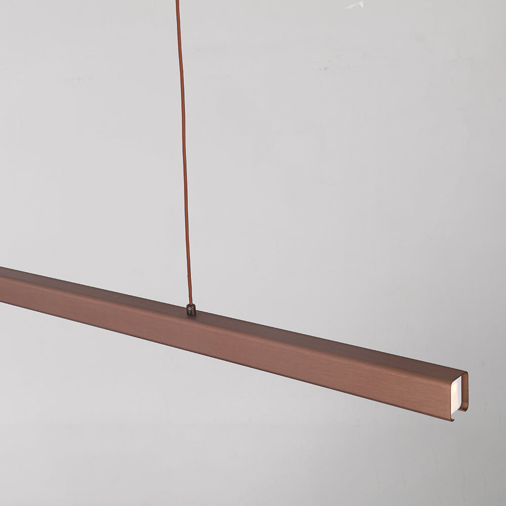 Lerin Suspensie LED Liniară Modernă Negru/Maro