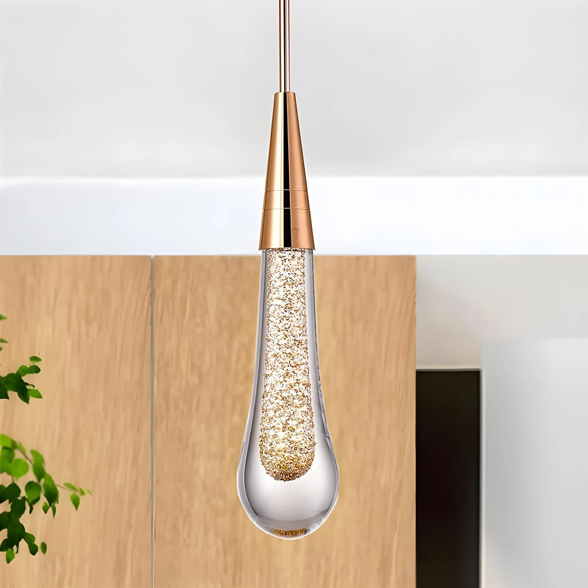 Pendul Orlith Auriu Cristal