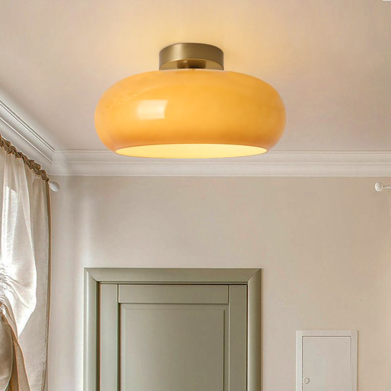 Plafonieră Vensia din sticlă, tip Flush Mount
