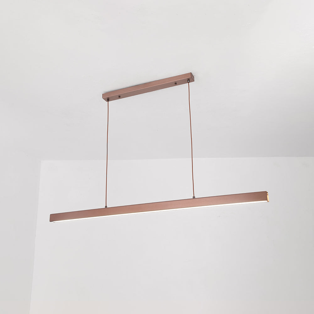 Lerin Suspensie LED Liniară Modernă Negru/Maro