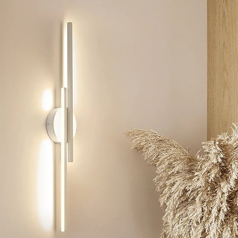 Lampă de perete LED Noviq modernă nordică disc/liniară, negru/alb