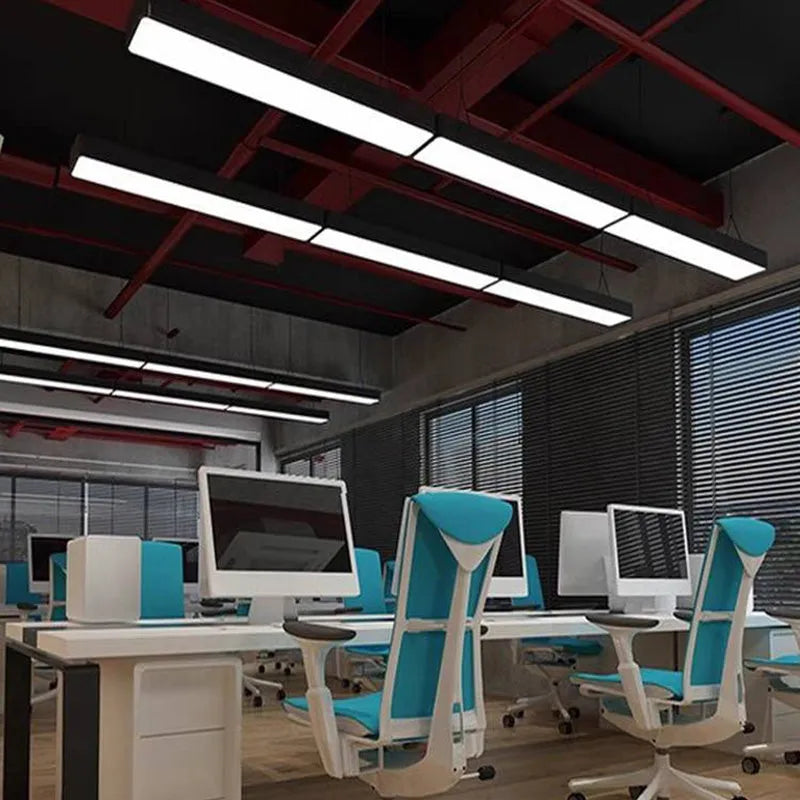 Pendul Soreva LED Minimalist Dreptunghiular Negru
