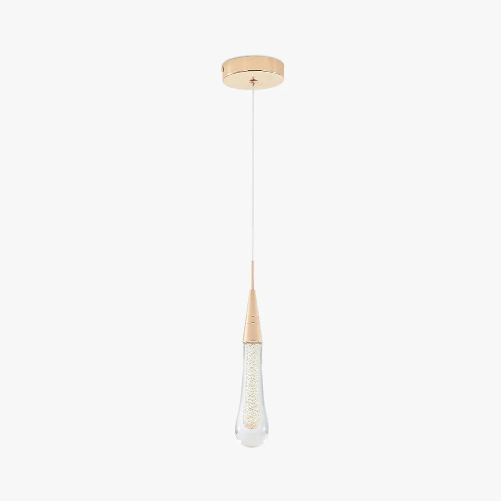 Pendul Orlith Auriu Cristal