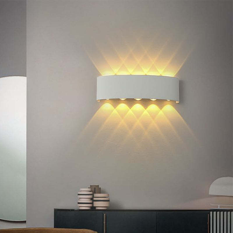 Lampă de perete Nirex Modernă Rectangulară de Exterior cu Design Undă de Apă