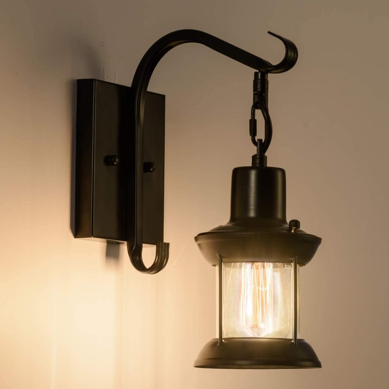 Lampă de perete Caldena stil industrial retro de interior