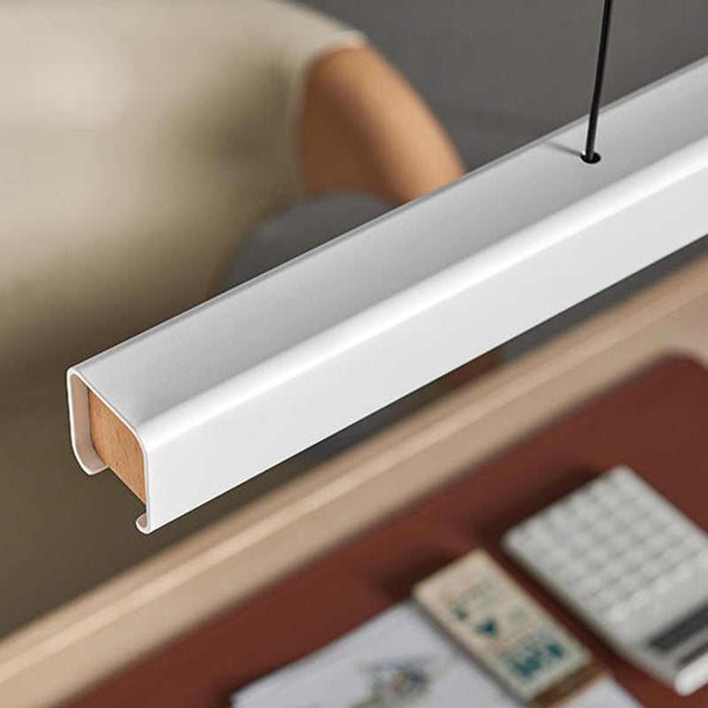 Lampă suspendată liniară Eron, minimalistă, clasică, negru și alb
