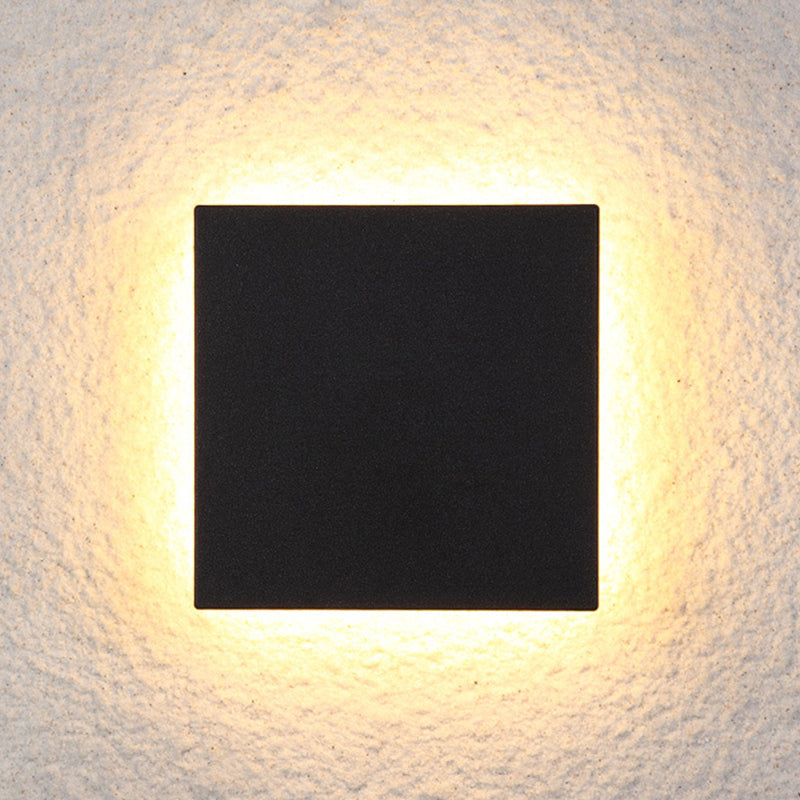 Lampă de Perete Exterior LED Dori Minimalistă, Rotundă/Pătrată, Negru/Alb