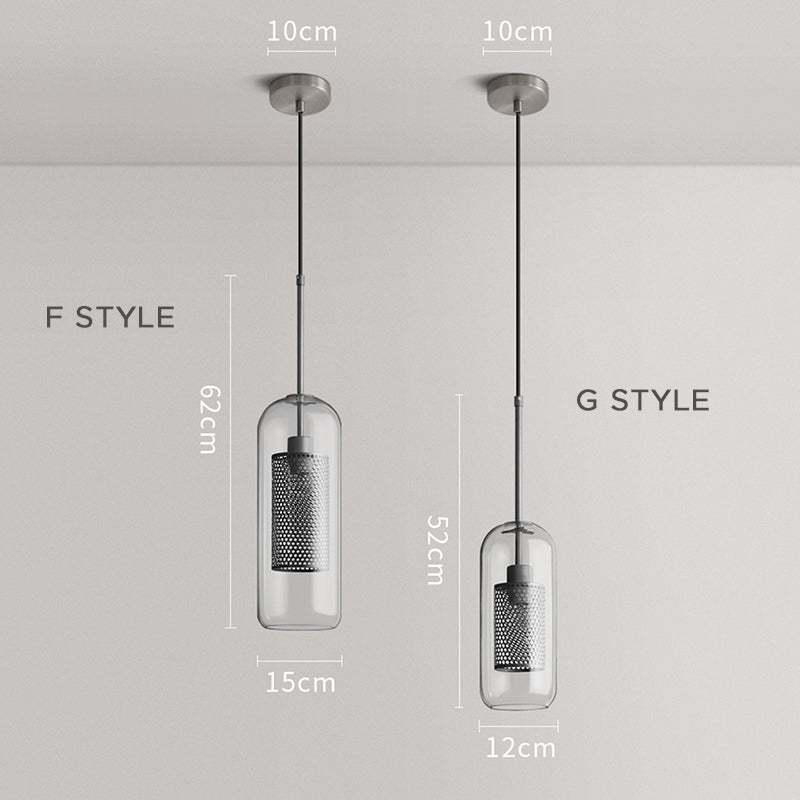 Lampă suspendată Nerel aurie contemporană, sticlă, glob/cilindrică