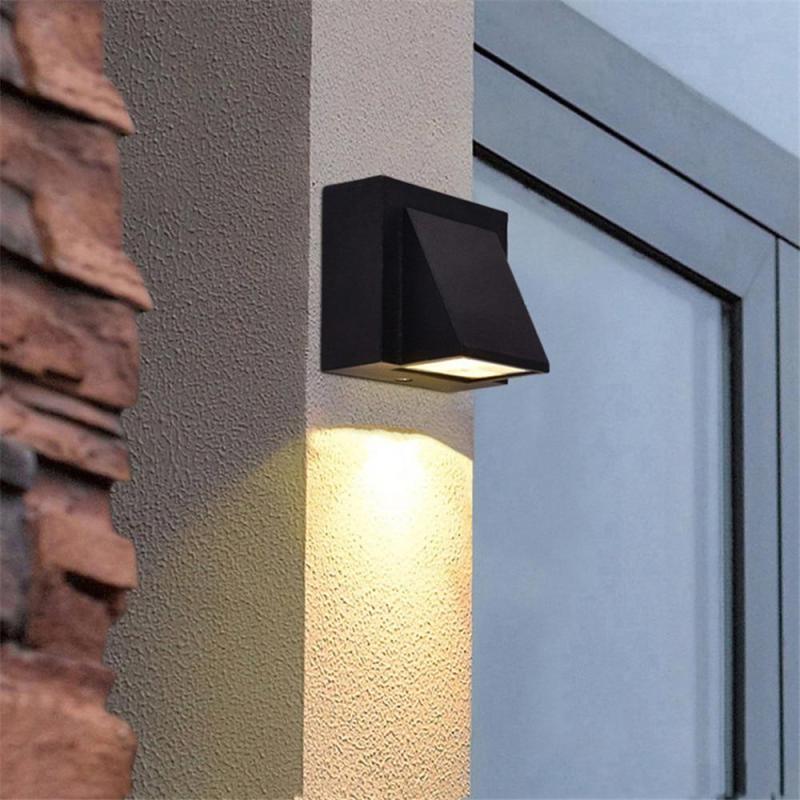 Lampă de perete LED de exterior Terin Neagră Modernă