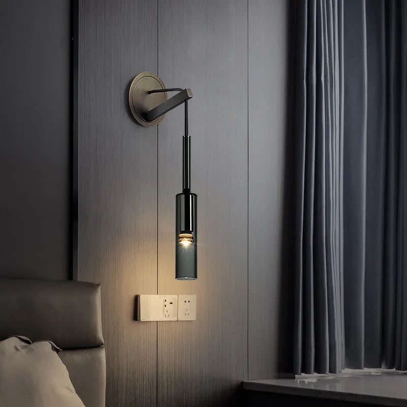 Drevo Lampă de perete/suspendată Modernă, din sticlă, cu design simplificat
