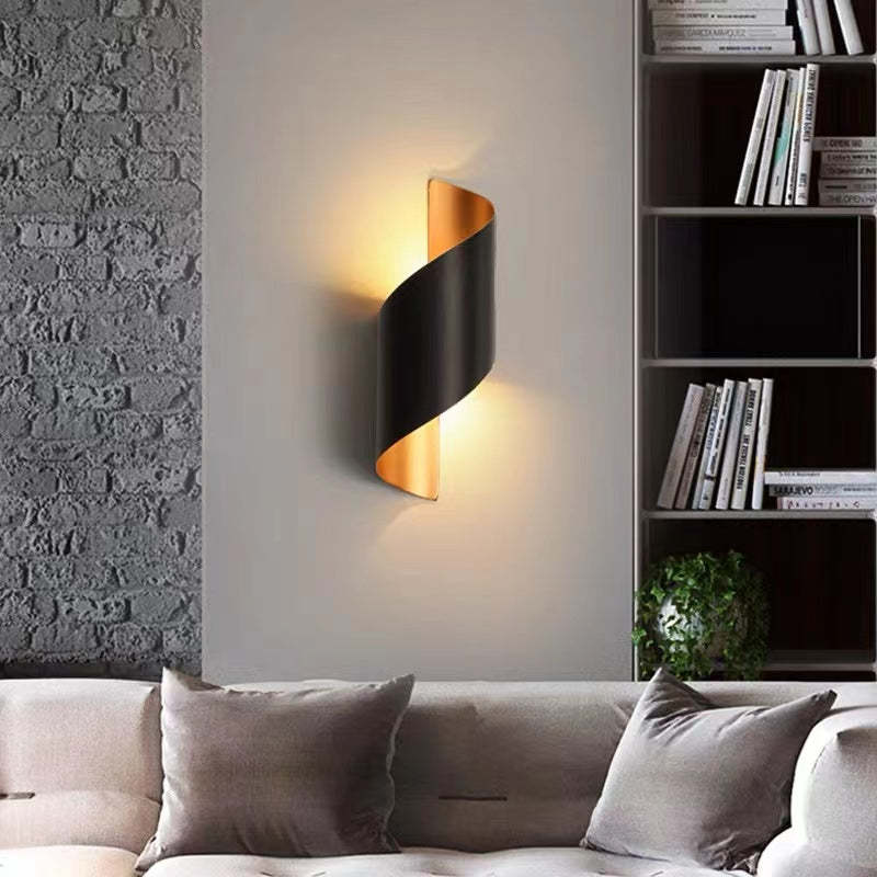 Lampă de perete Marqen Modernă, spirală în formă de scoică, pentru exterior