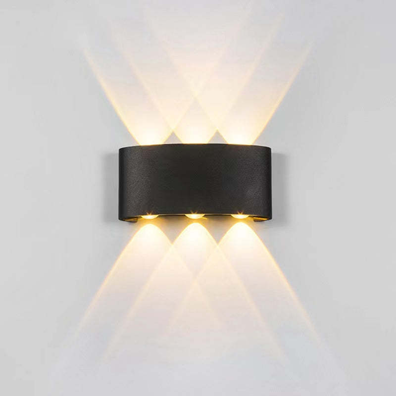 Lampă de perete Nirex Modernă Rectangulară de Exterior cu Design Undă de Apă