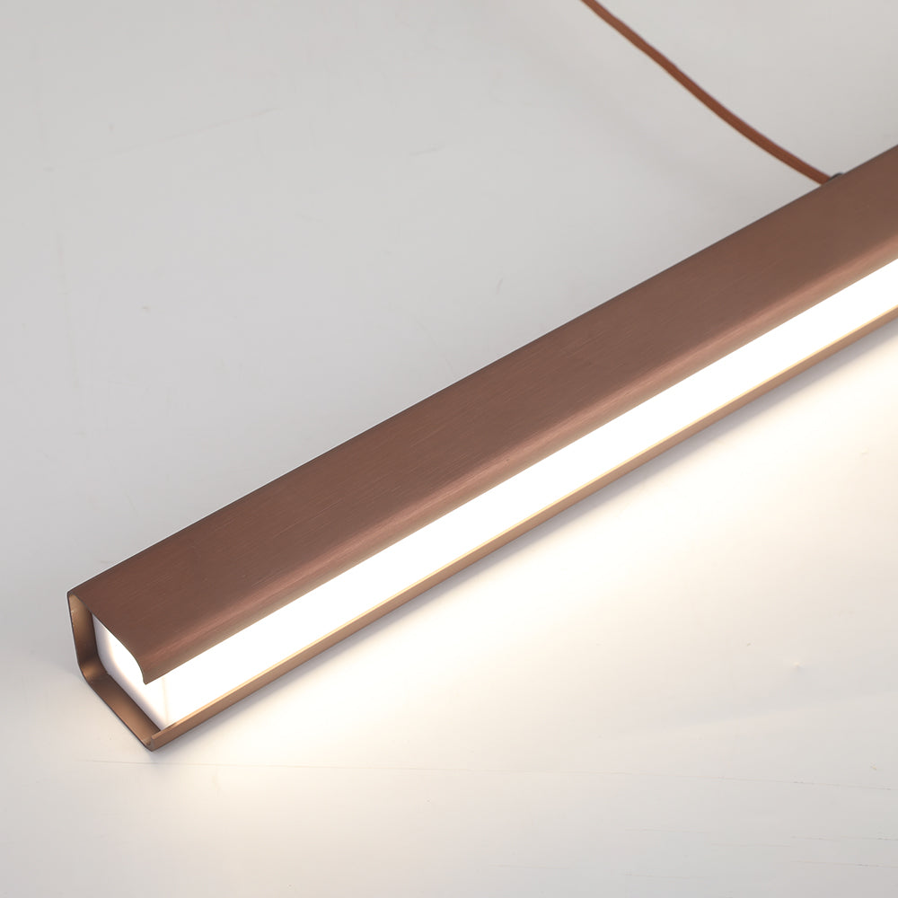 Lerin Suspensie LED Liniară Modernă Negru/Maro