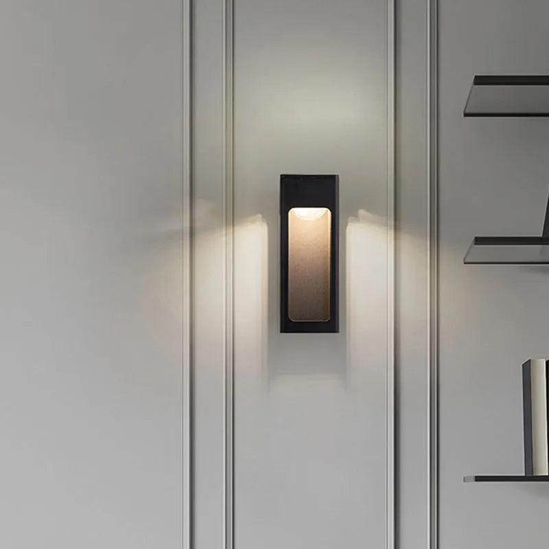 Lampă de perete exterioară Teniq modernă, impermeabilă, minimalistă, geometrică