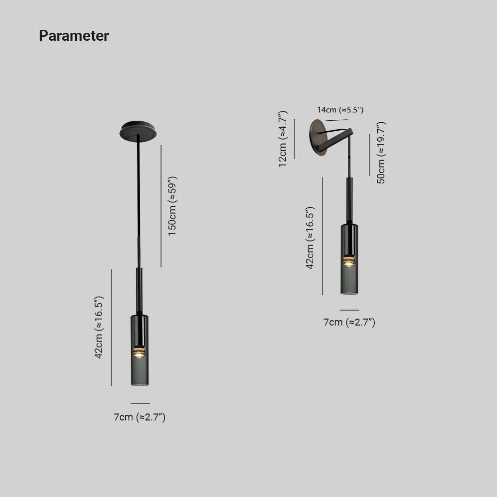 Drevo Lampă de perete/suspendată Modernă, din sticlă, cu design simplificat