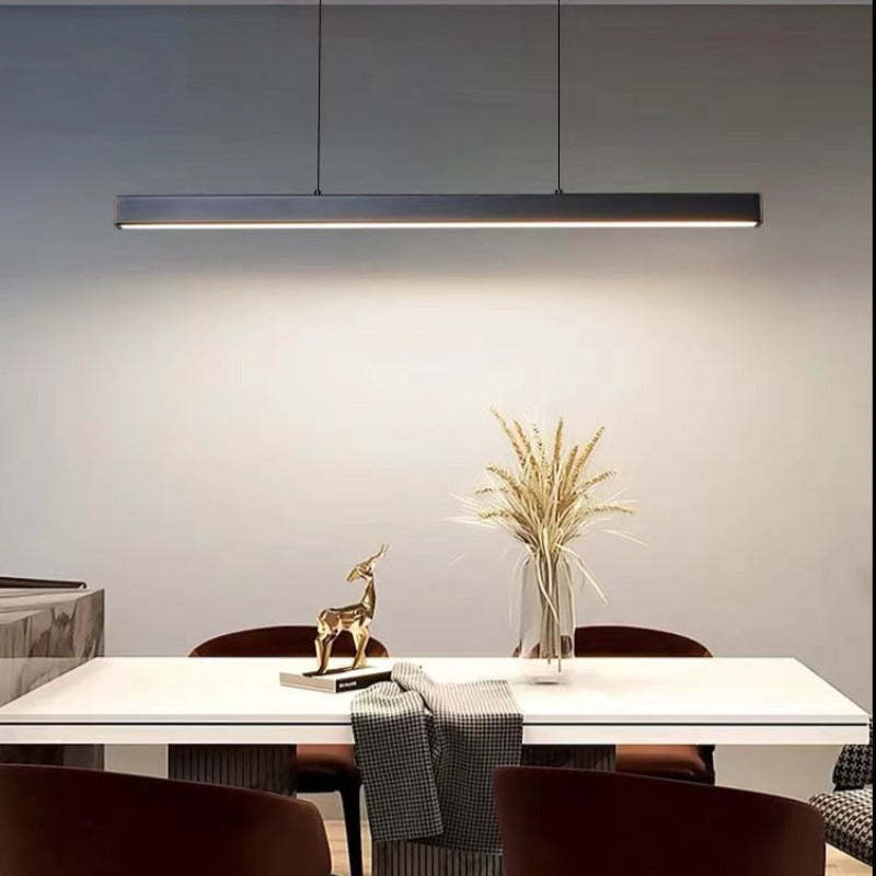 Lerin Suspensie LED Liniară Modernă Negru/Maro