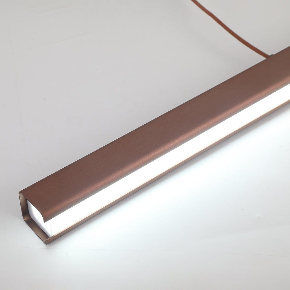 Lerin Suspensie LED Liniară Modernă Negru/Maro