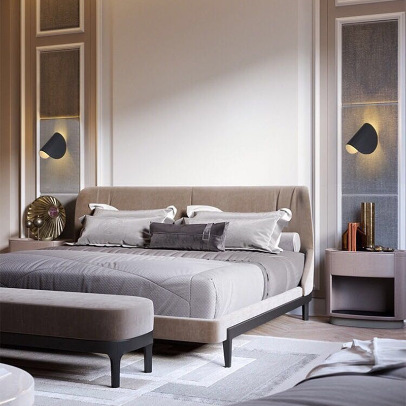 Lampă de perete LED Kio pentru citit, rotativă 360°, pentru noptieră și living