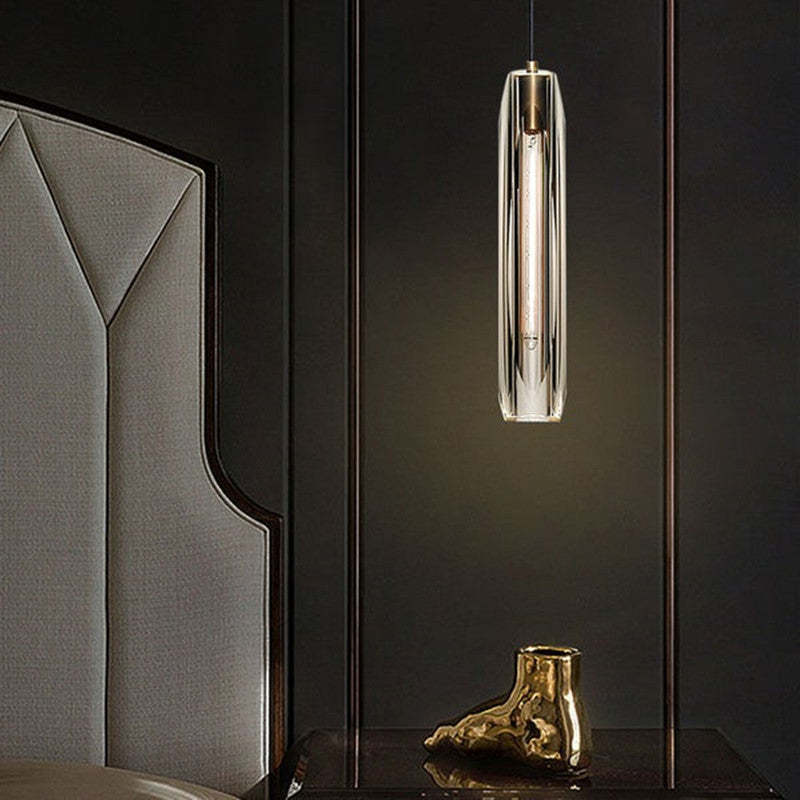 Lampă suspendată Orinex, design, din alamă și sticlă fumurie