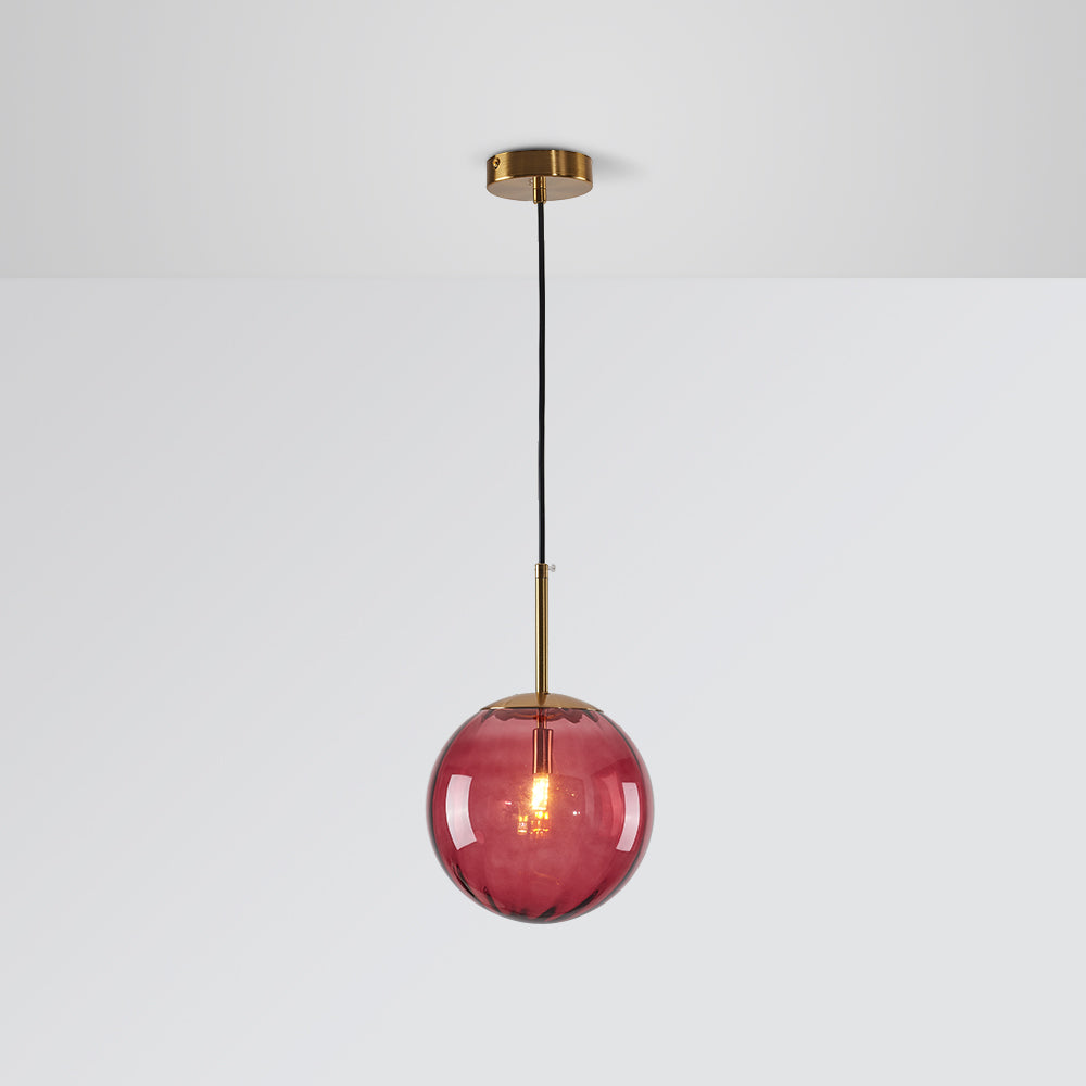 Lampă suspendată Elsyn, glob de sticlă modernă