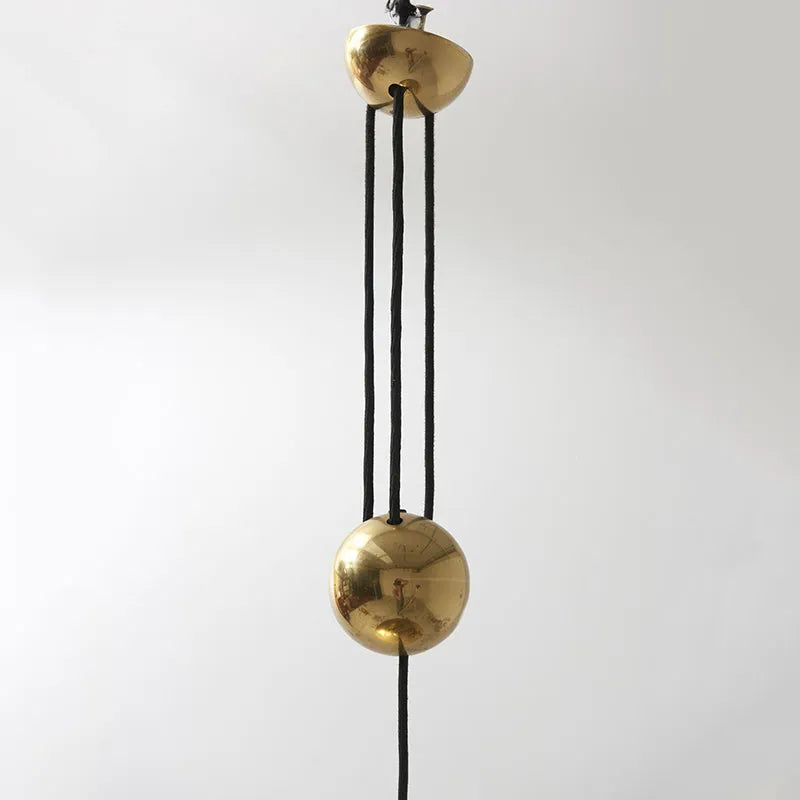 Lustră suspendată minimalistă Kiren, aurie