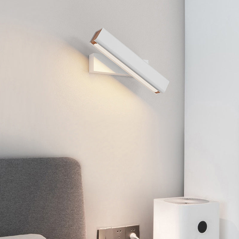 Lampă de Perete Rotativă Heri cu Dreptunghiuri Moderne, Negru/Alb