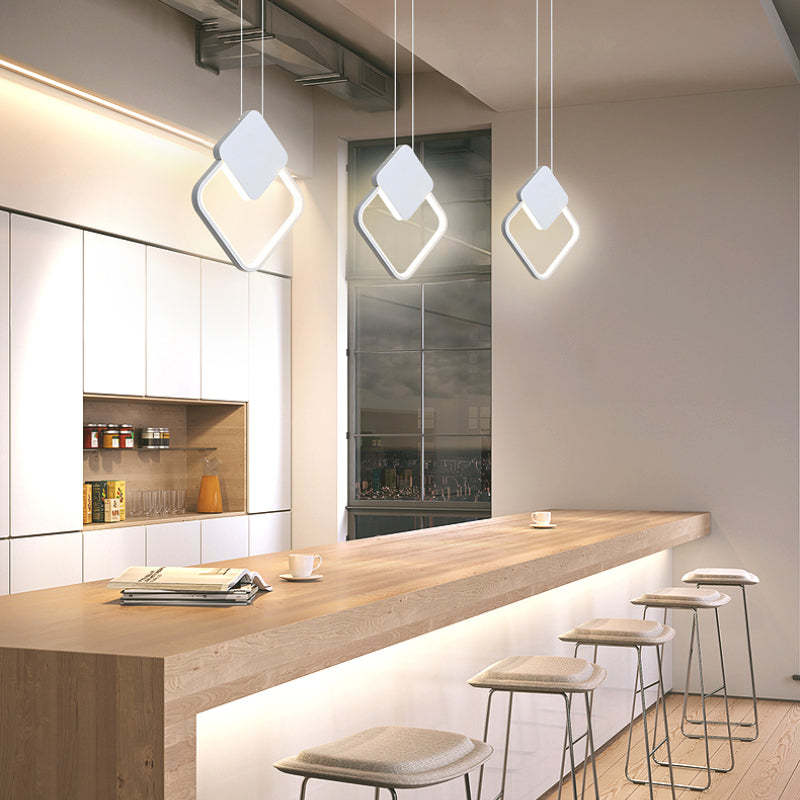 Kori Lampă Suspendată LED Modernă Negru/Alb Living