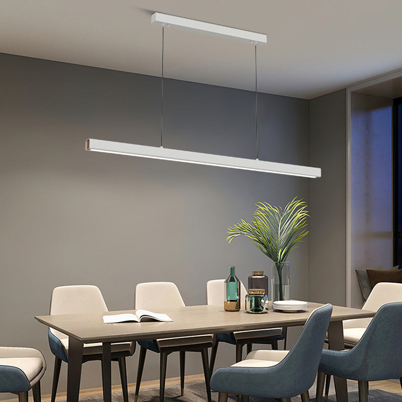 Lampă suspendată liniară Eron, minimalistă, clasică, negru și alb