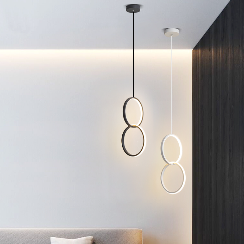 Kori Lampă Suspendată LED Modernă Negru/Alb Living