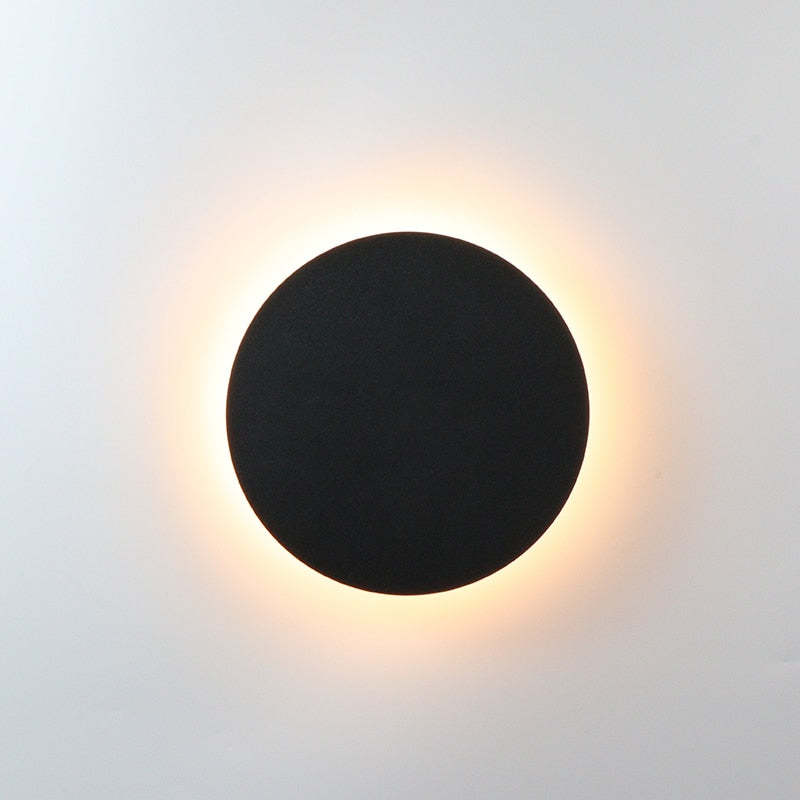 Lampă de Perete Exterior LED Dori Minimalistă, Rotundă/Pătrată, Negru/Alb