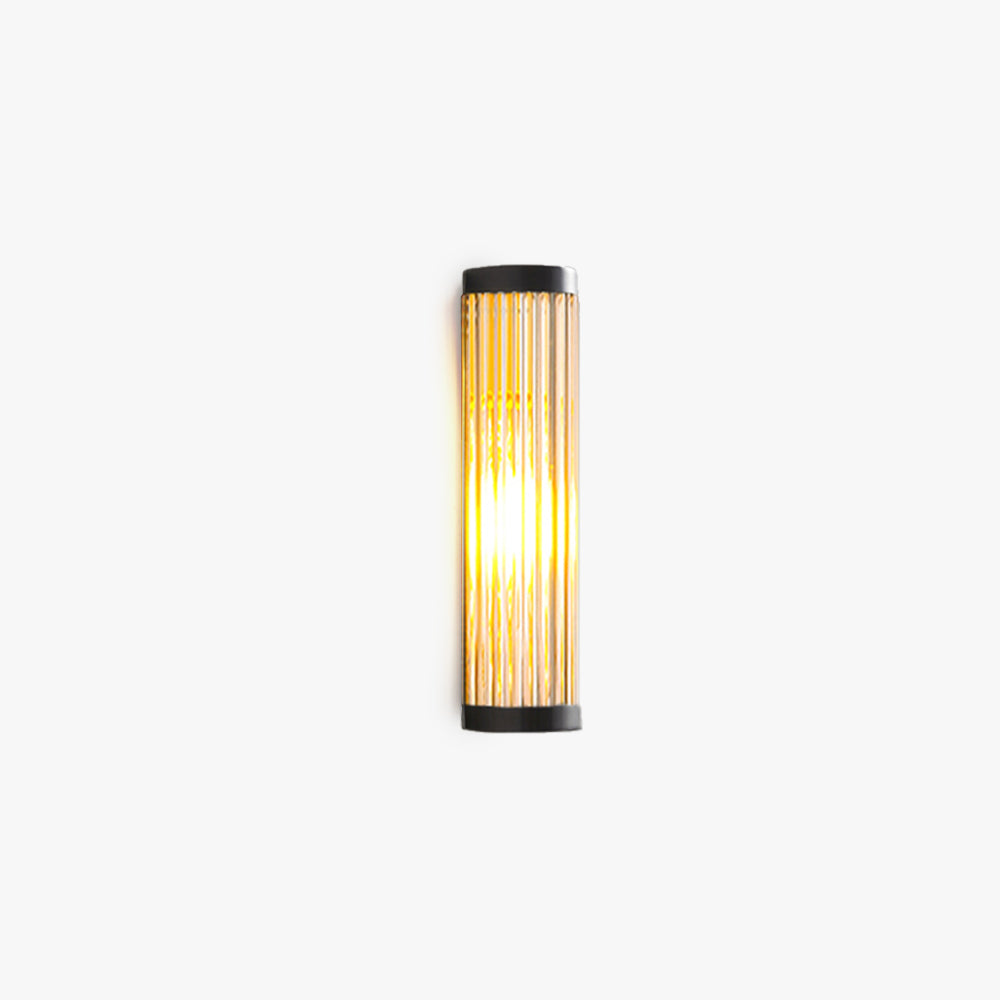 Lampă de perete de exterior Seluno, modernă, semi-cilindrică, neagră