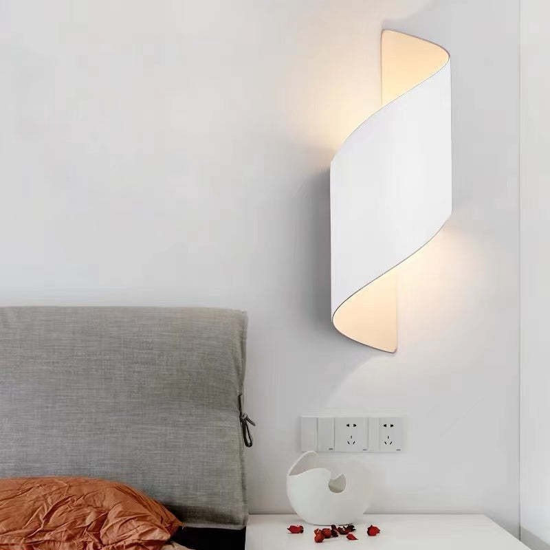 Lampă de perete Marqen Modernă, spirală în formă de scoică, pentru exterior
