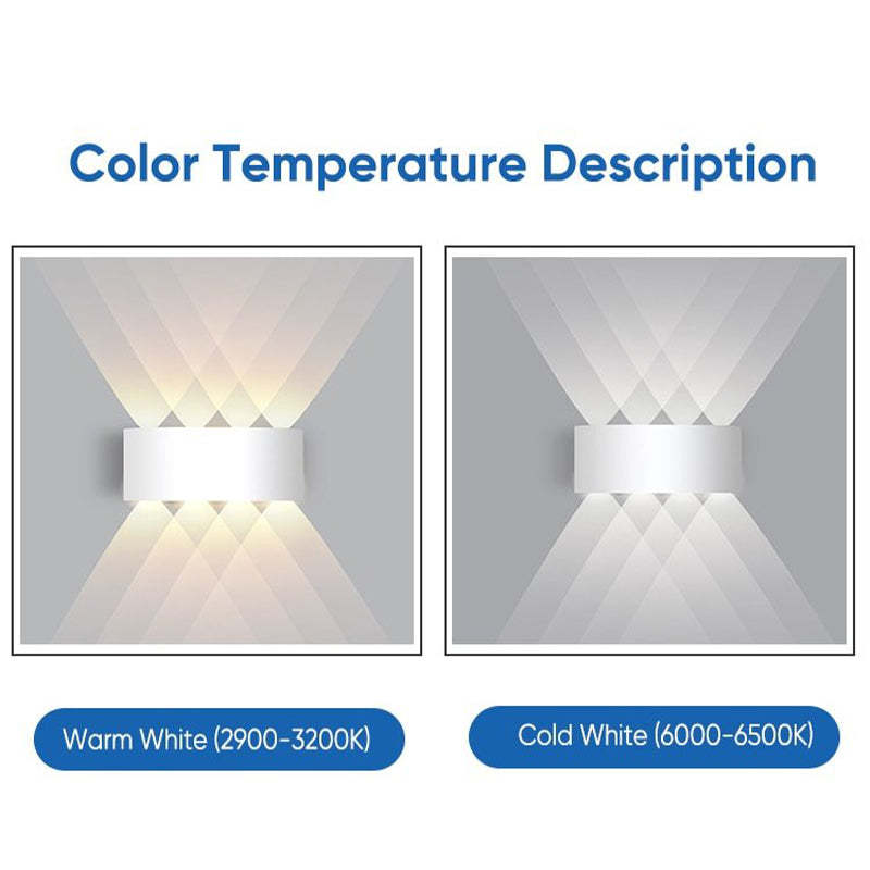 Lampă de perete Nirex Modernă Rectangulară de Exterior cu Design Undă de Apă
