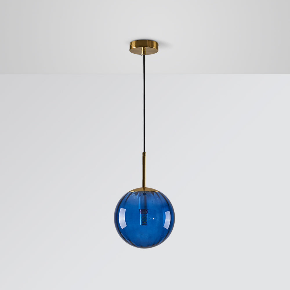 Lampă suspendată Elsyn, glob de sticlă modernă