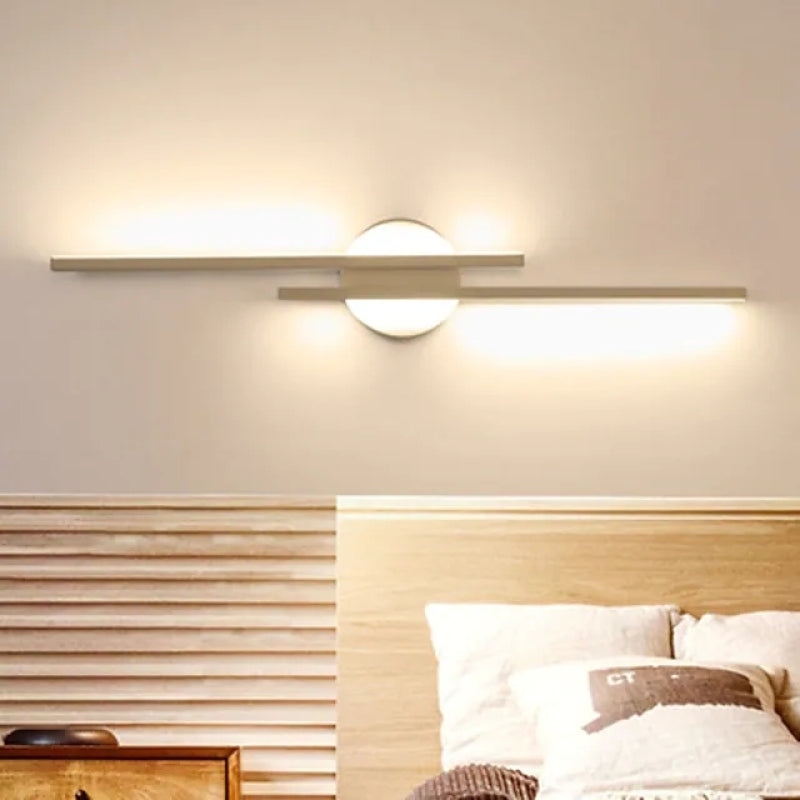 Lampă de perete LED Noviq modernă nordică disc/liniară, negru/alb