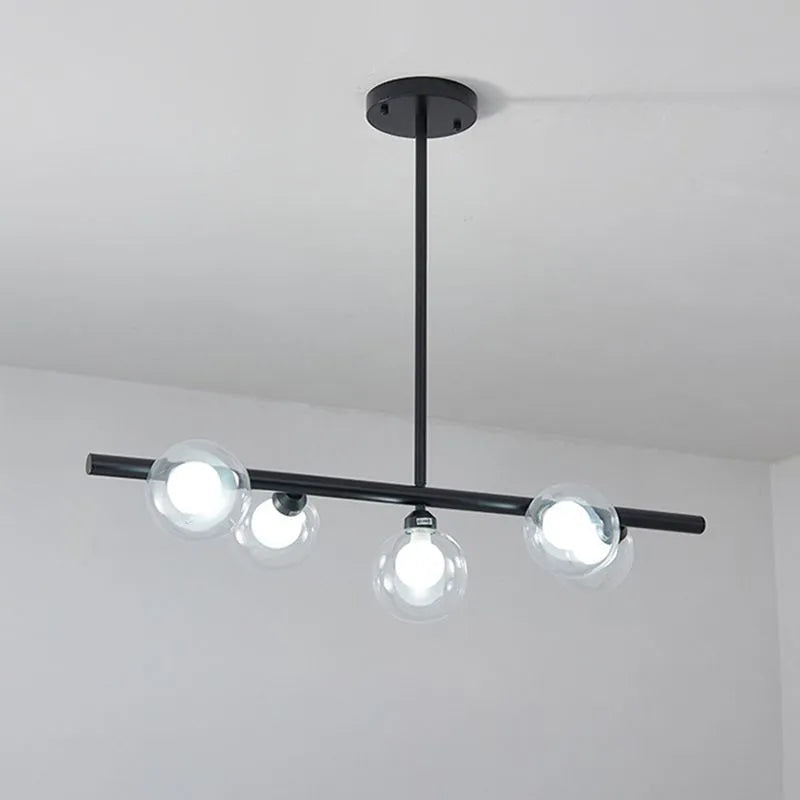 Lustră suspendată Lumirel cu sticlă tip bule, design liniar