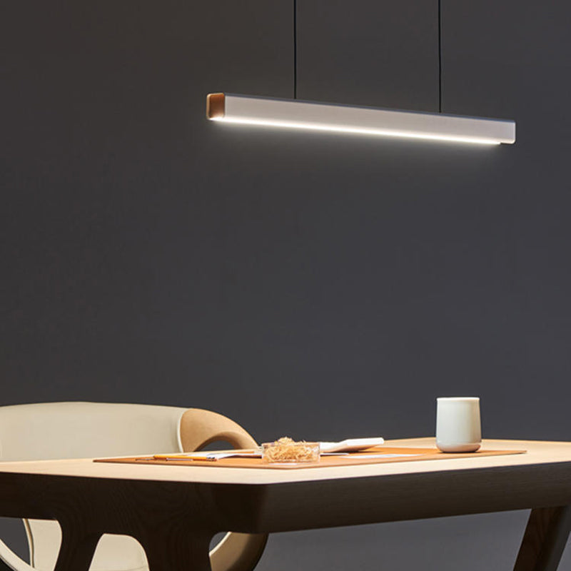 Lampă suspendată liniară Eron, minimalistă, clasică, negru și alb
