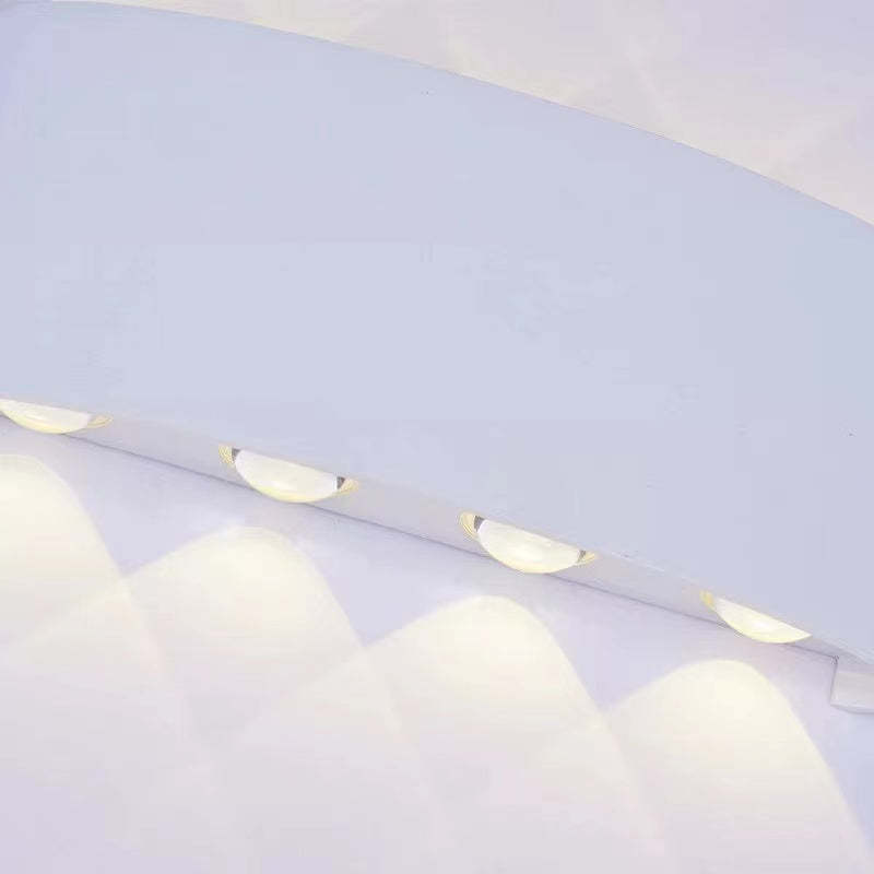 Lampă de perete Nirex Modernă Rectangulară de Exterior cu Design Undă de Apă