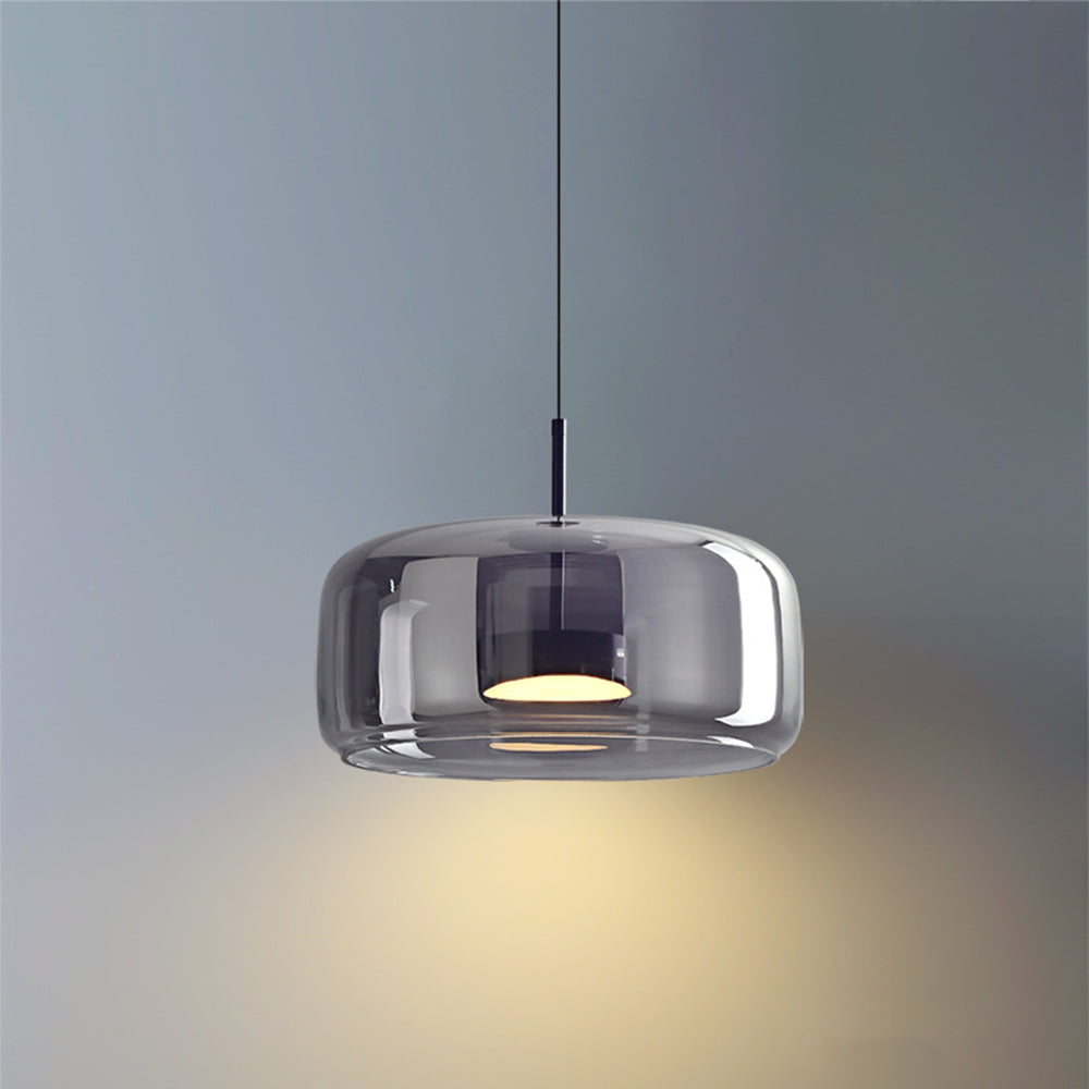 Pendul Lioren din Sticlă Modernă Transparent/Fumuriu/Ambră