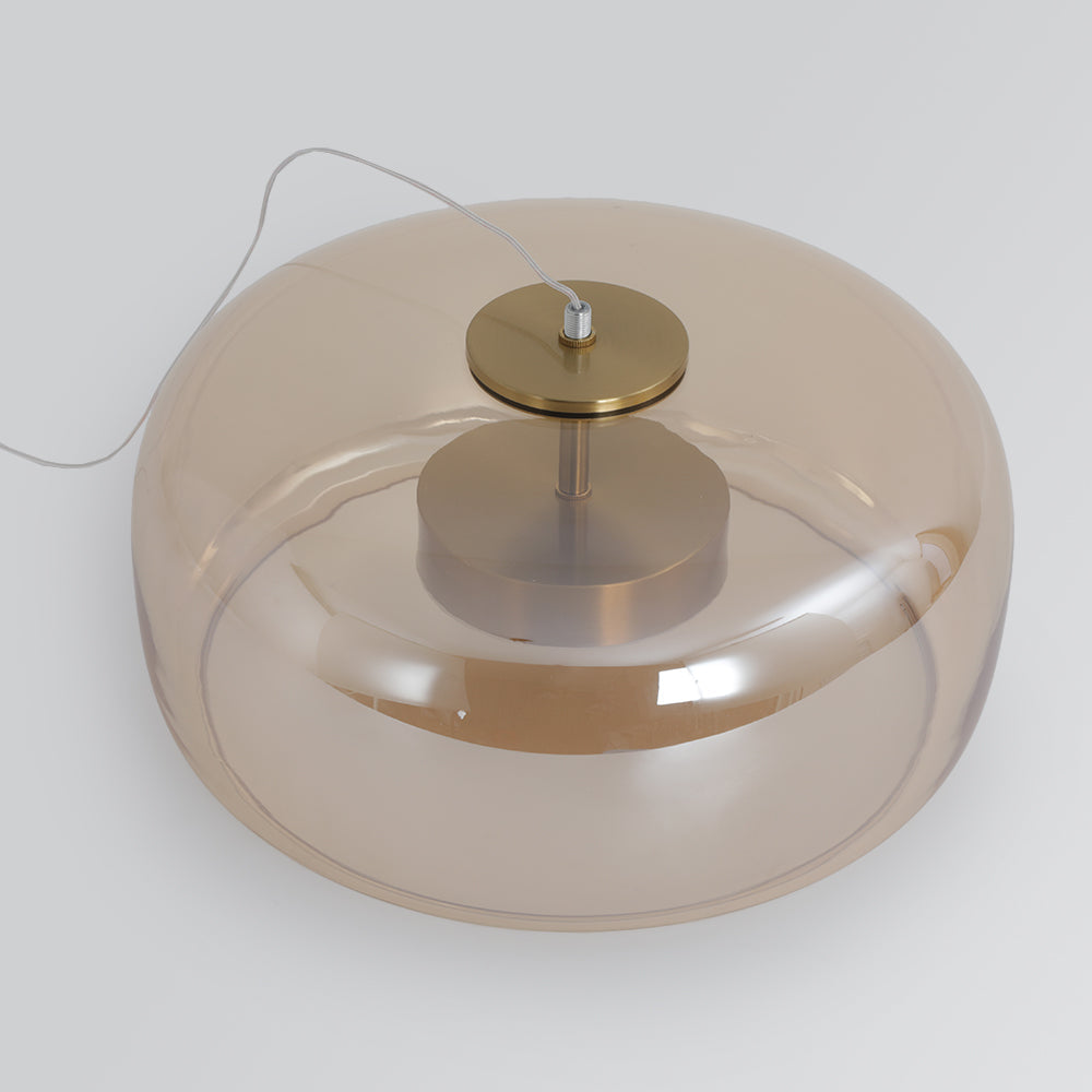 Pendul Lioren din Sticlă Modernă Transparent/Fumuriu/Ambră
