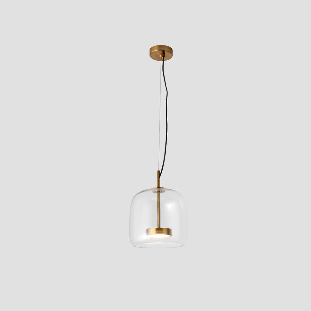 Pendul Lioren din Sticlă Modernă Transparent/Fumuriu/Ambră