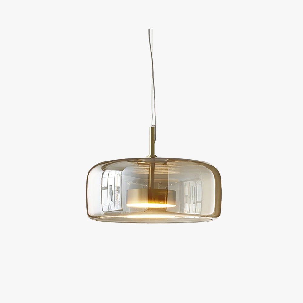 Pendul Lioren din Sticlă Modernă Transparent/Fumuriu/Ambră