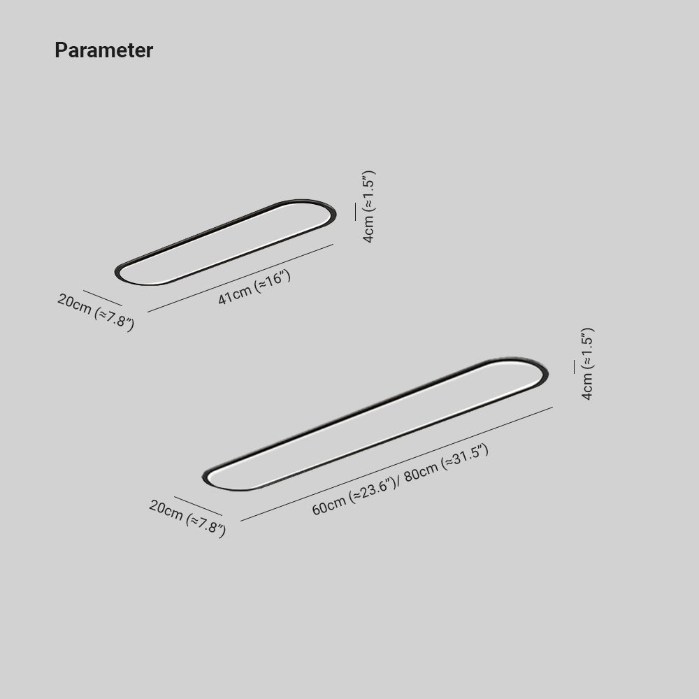 Plafonieră Lenova Ovală Minimalistă