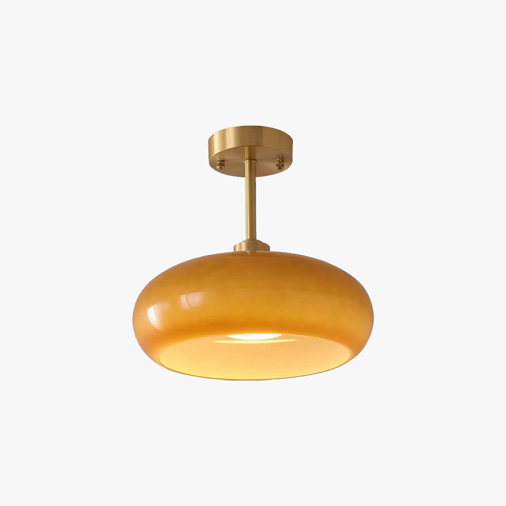 Plafonieră Vensia din sticlă, tip Flush Mount