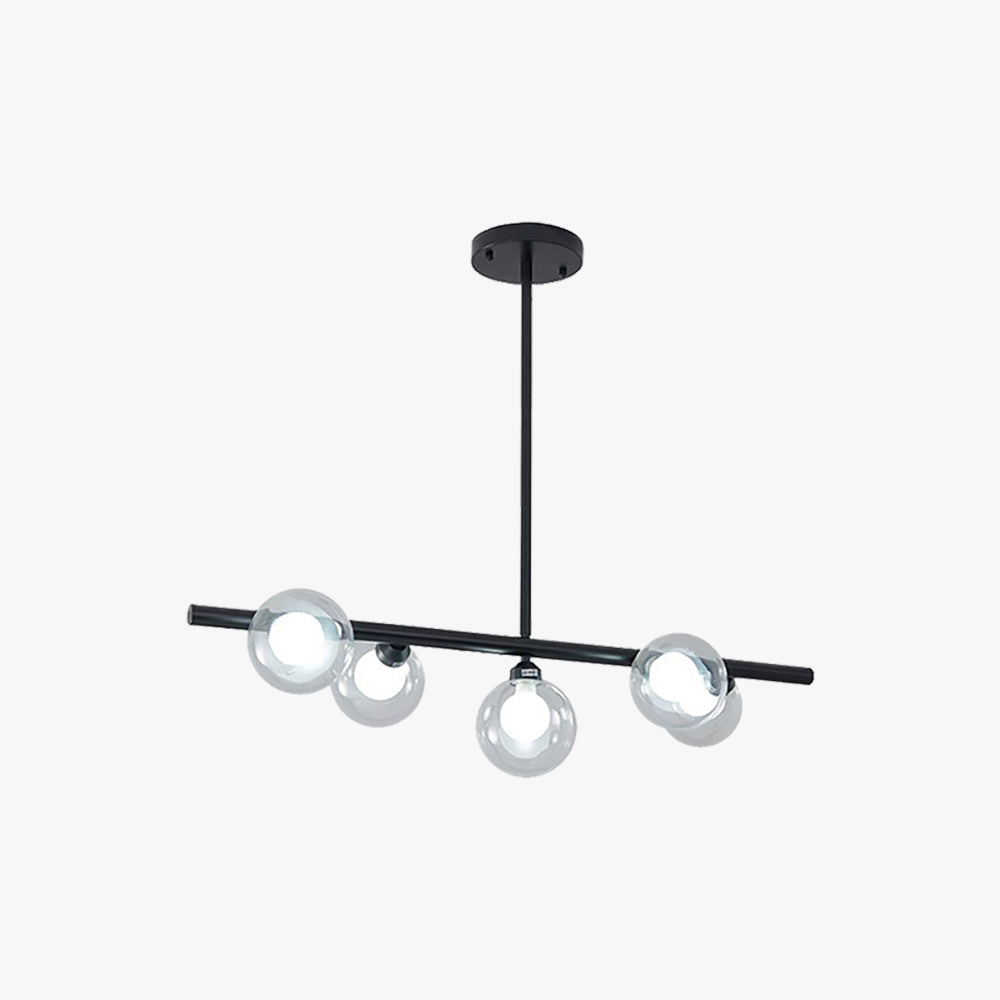 Lustră suspendată Lumirel cu sticlă tip bule, design liniar