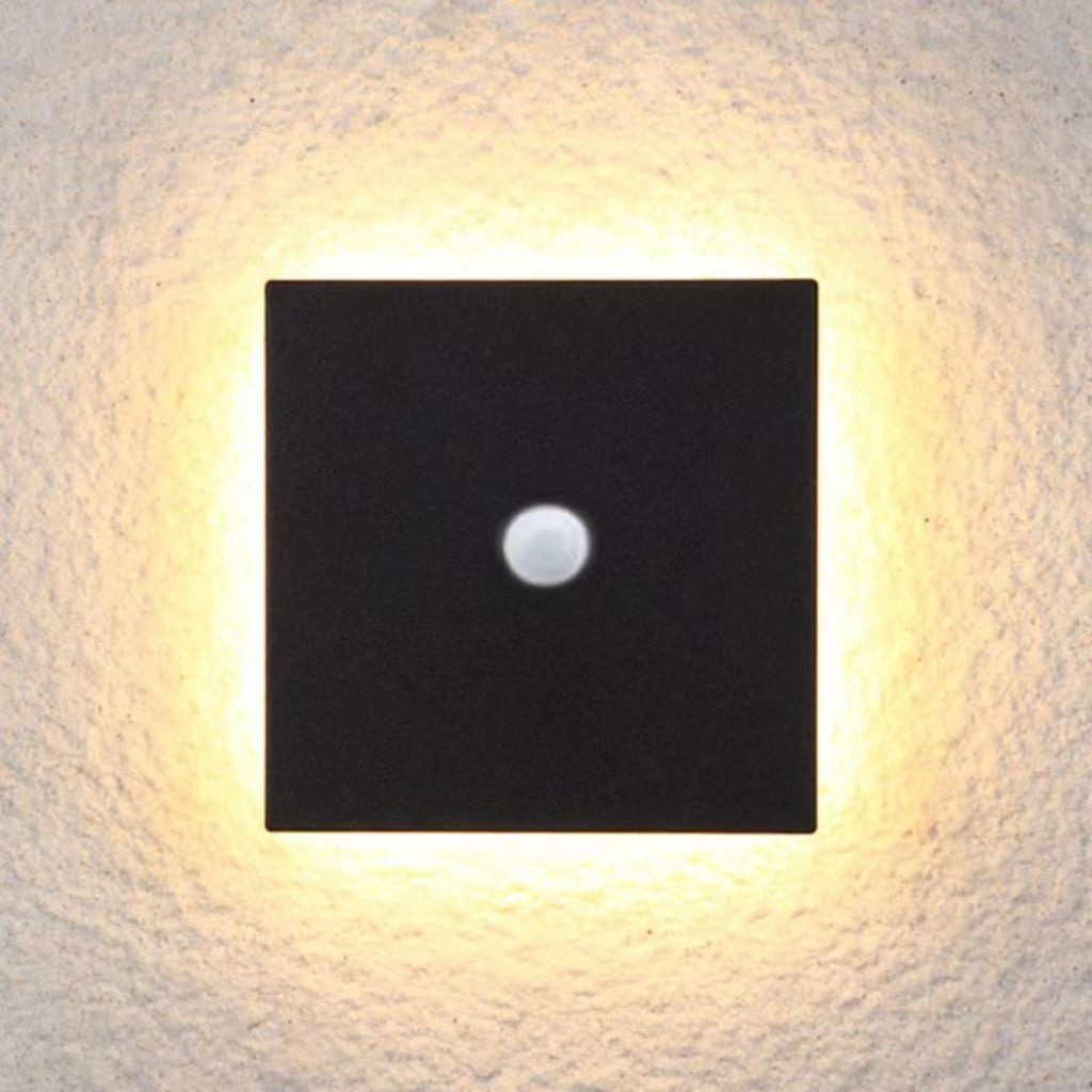 Lampă de Perete Exterior LED Dori Minimalistă, Rotundă/Pătrată, Negru/Alb